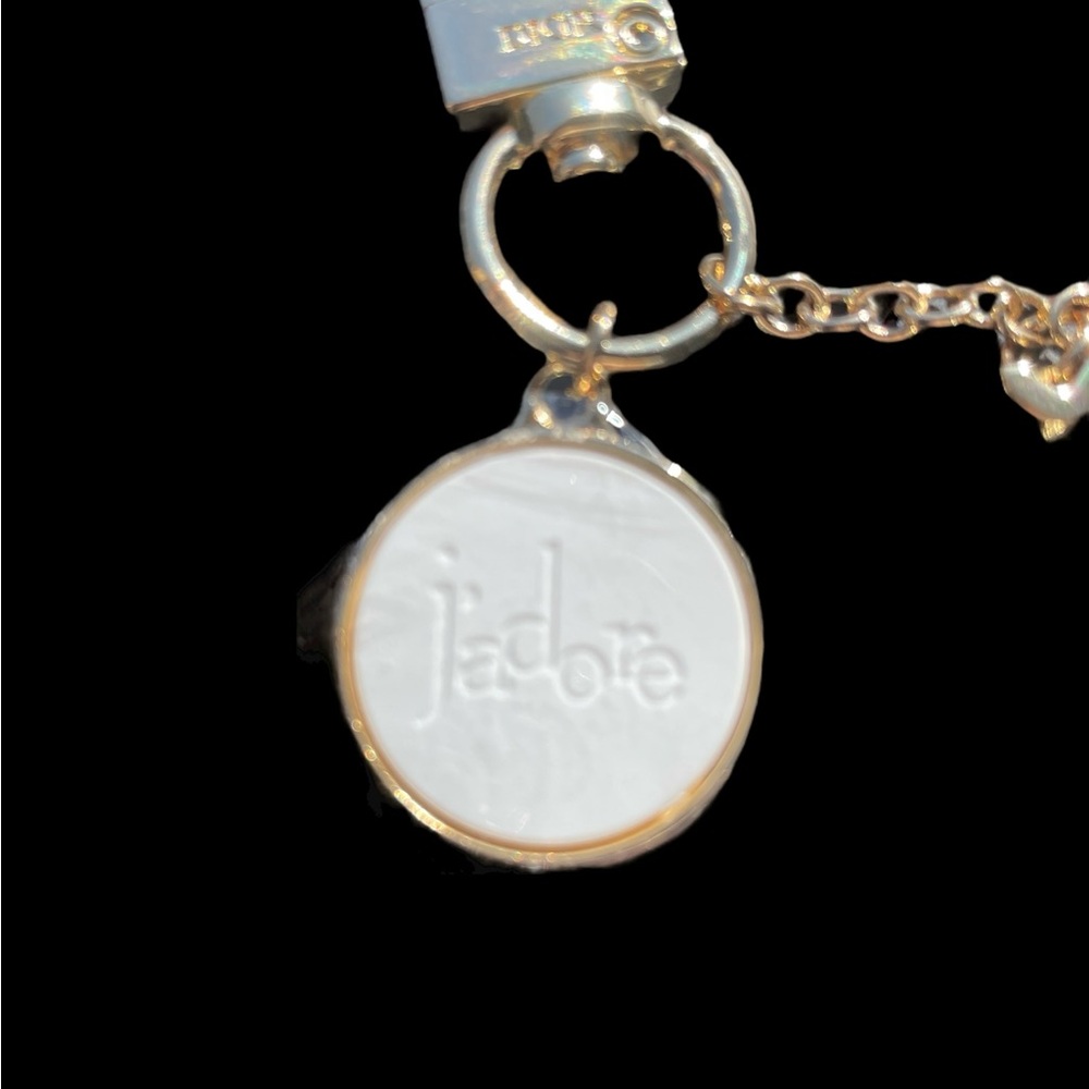 NEW in Box Dior J'adore Gold Keychain/Bag Chain with Dior Engraved Lobster Clasp - Picture 9 of 10